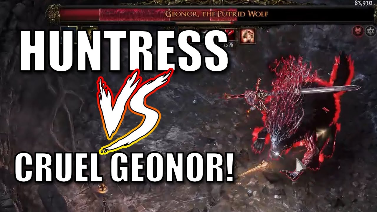 Twister Amazon Huntress Cruel Count Geonor Boss Fight! Path of Exile 2 (PoE Gameplay Build Guide)