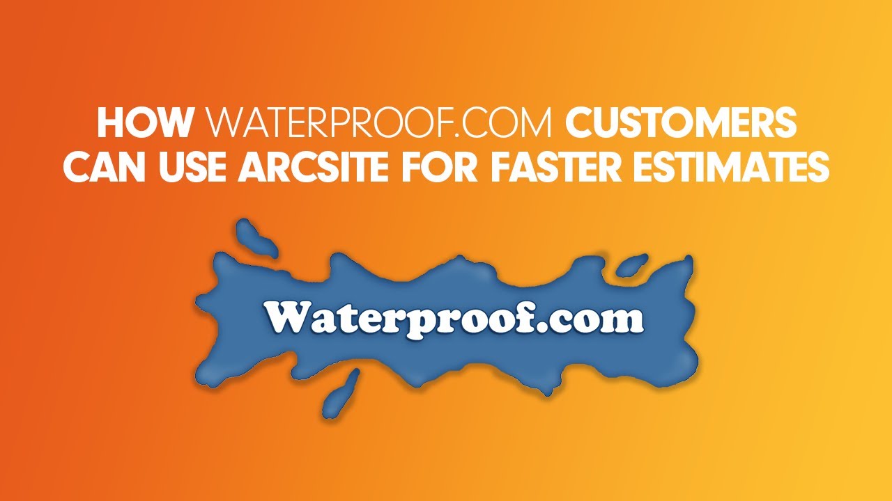 ArcSite demo with Waterproof.com