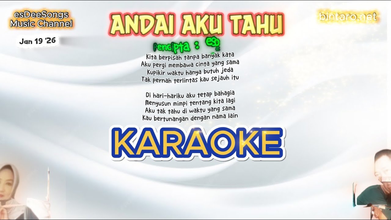 Andai Aku Tahu by esDee - Karaoke Version - YouTube