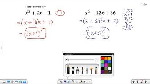 Factoring Special Forms