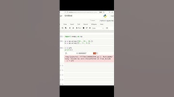 NumPy division with zero divisor