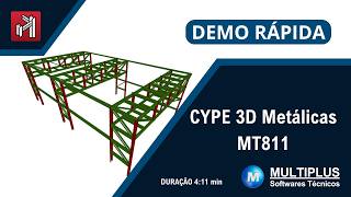 CYPE 3D METÁLICAS: Demo rápida sobre o pacote MT811