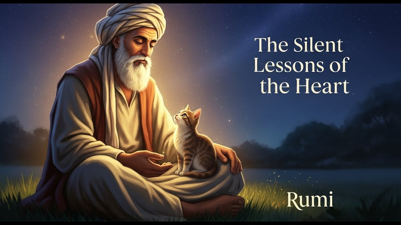 “Rumi’s Silent Wisdom: A Cat’s Spiritual Lesson”