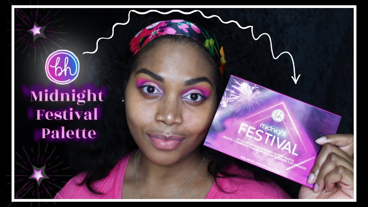 IS THIS PALETTE ANY GOOD | BHCOSMETICS MIDNIGHT FESTIVAL PALETTE REVIEW & MAKEUP TUTORIAL💫