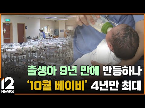출생아 9년 만에 반등하나…&amp;#39;10월 베이비&amp;#39; 4년만 최대 / EBS뉴스 2024. 12. 27