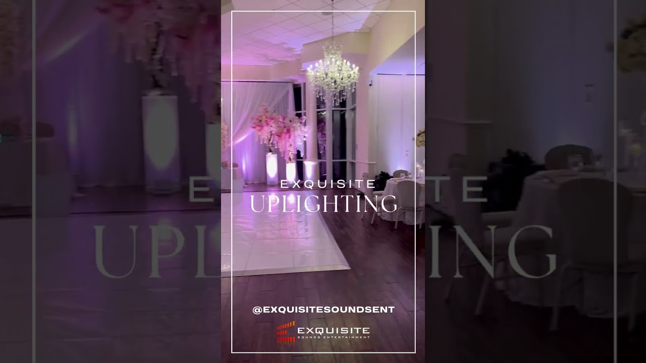 Uplighting makes ALL the difference...