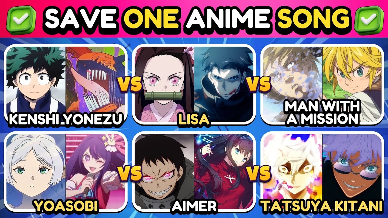 SAVE ONE ANIME SONG ✅ | Singers/Bands Edition 🎤🎸 | Anime Quiz 🔥