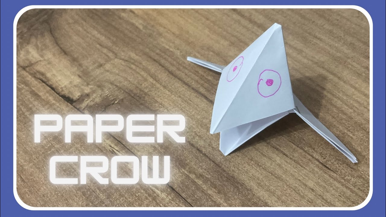How to make a paper crow