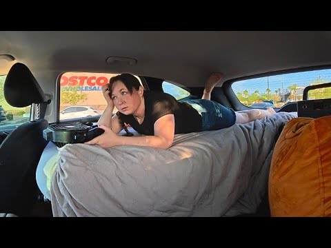 112°F Heat Wave Car Camping (in a Costco Parking Lot)