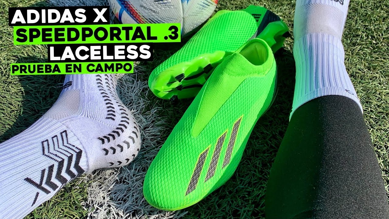 Carne de cordero tubo muestra adidas X SPEEDPORTAL .3 Laceless | PRUEBA EN CAMPO - YouTube