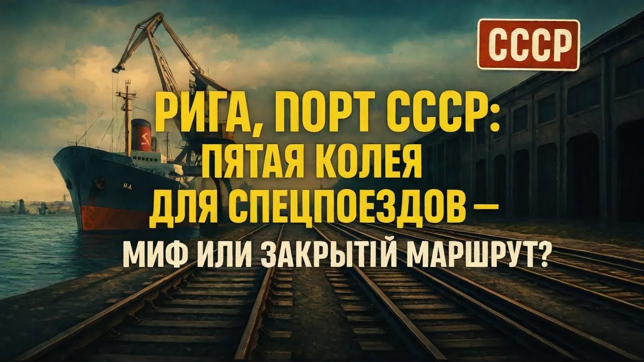ИСТОРИЯ НА НОЧЬ! Рига, порт СССР: пятая колея для спецпоездов — миф или закрытый маршрут?