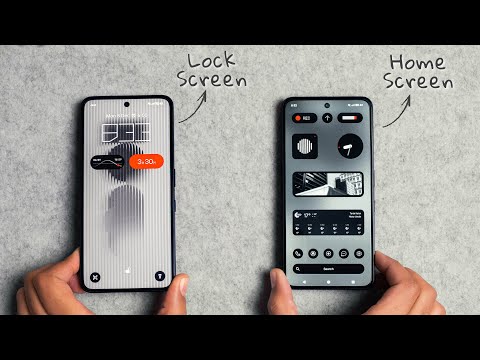 Nothing OS Minimal Home & Lock Screen Setup (Nothing OS 4.0)