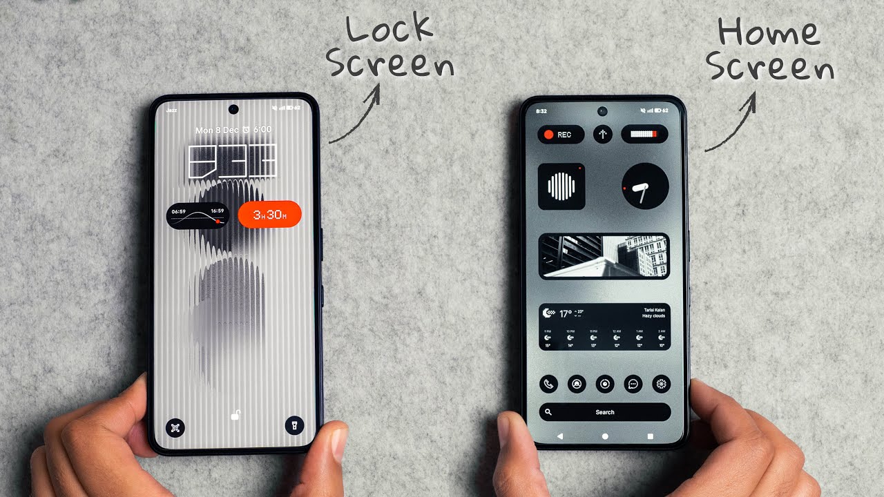 Nothing OS Minimal Home & Lock Screen Setup (Nothing OS 4.0)