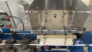 automatic film wrapping packaging machine for disposable chopstick with toothpicks | آلة تغليف عيدان