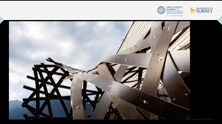 Geodesic winding of minimal surfaces: irregular grid-shell pavilion from thin plywood strips