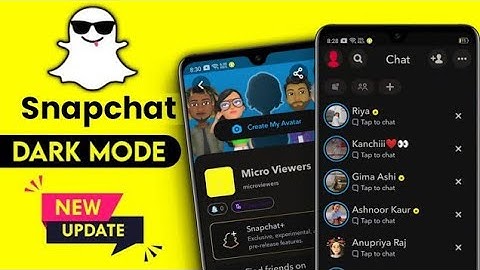 Snapchat dark mode is here!Snapchat mai dark mode kaise laye