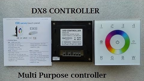 LTech in-wall Touch Panel DMX controller DX8 RGB controller  #LTECH #DX8 #RGBCONTROLLER #RGB #TOUCH