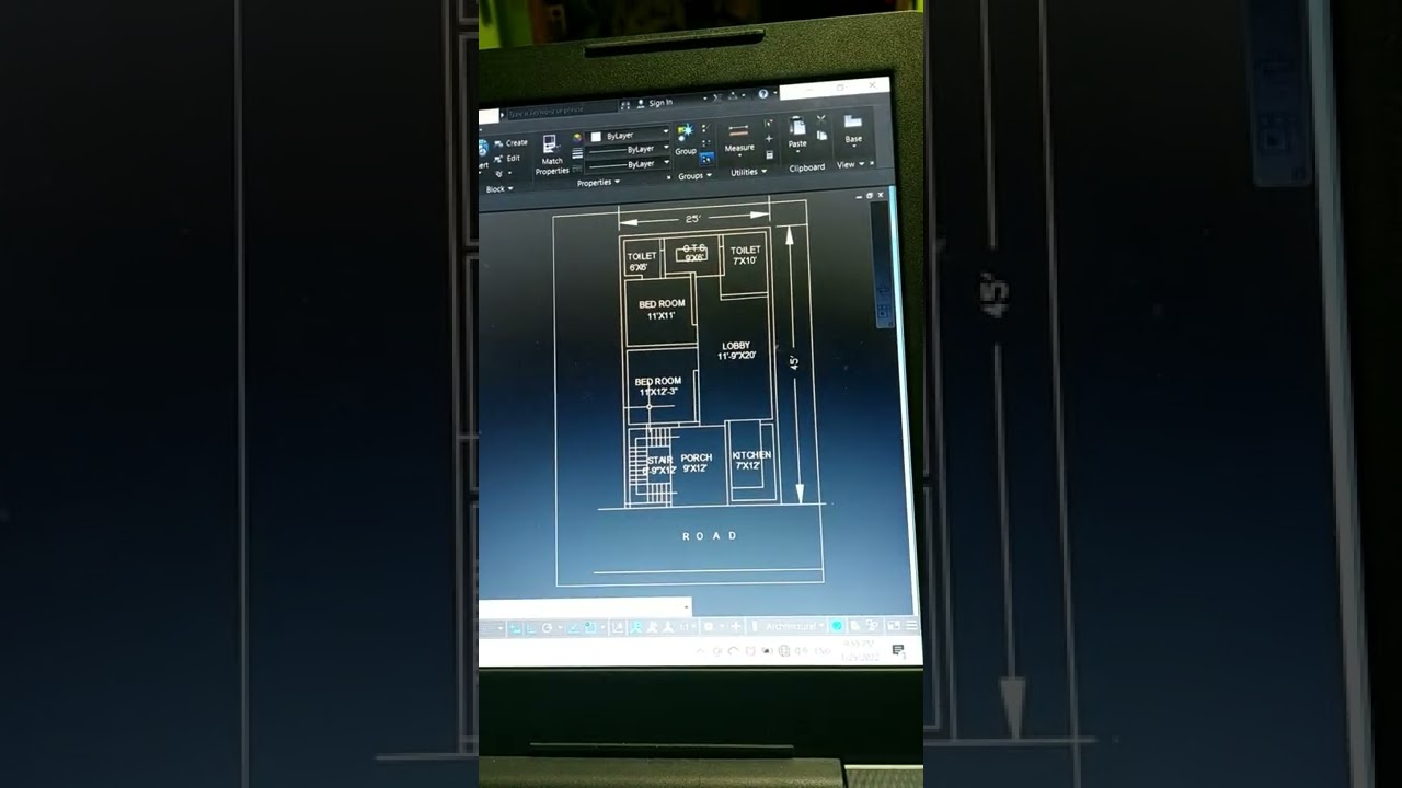 2D Animation Home Plan i  auto cad ||