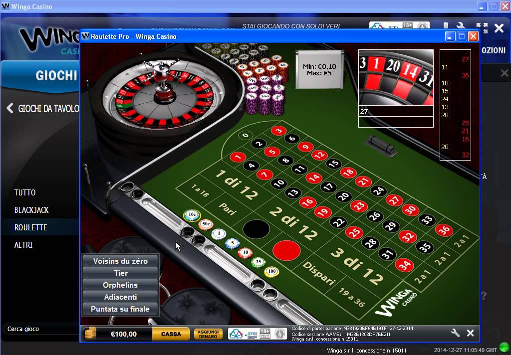 Sistemi Roulette - Combinazione Vincente in Real Money con il Numero 27 ...