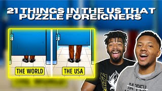 AMERICANS React To 21 Things in the US That Puzzle Most Foreigners