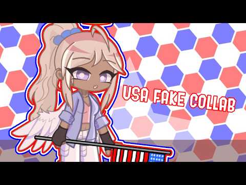 (LATE) USA Fake Collab | #kanjiusacollab #gacha #fakecollab 