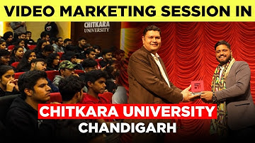 Amresh Bharti Sir In Chitkara University Chandigarh | Video Marketing Session In Chitkara University