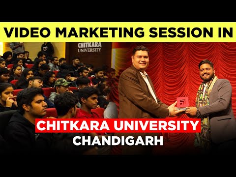 Amresh Bharti Sir In Chitkara University Chandigarh | Video Marketing Session In Chitkara University