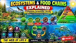 Ecosystems & Food Chains Explained | Complete Scientific Study | Biology & Environmental Science 