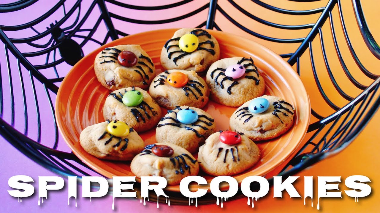 ピーナッツバタースパイダークッキーのレシピ