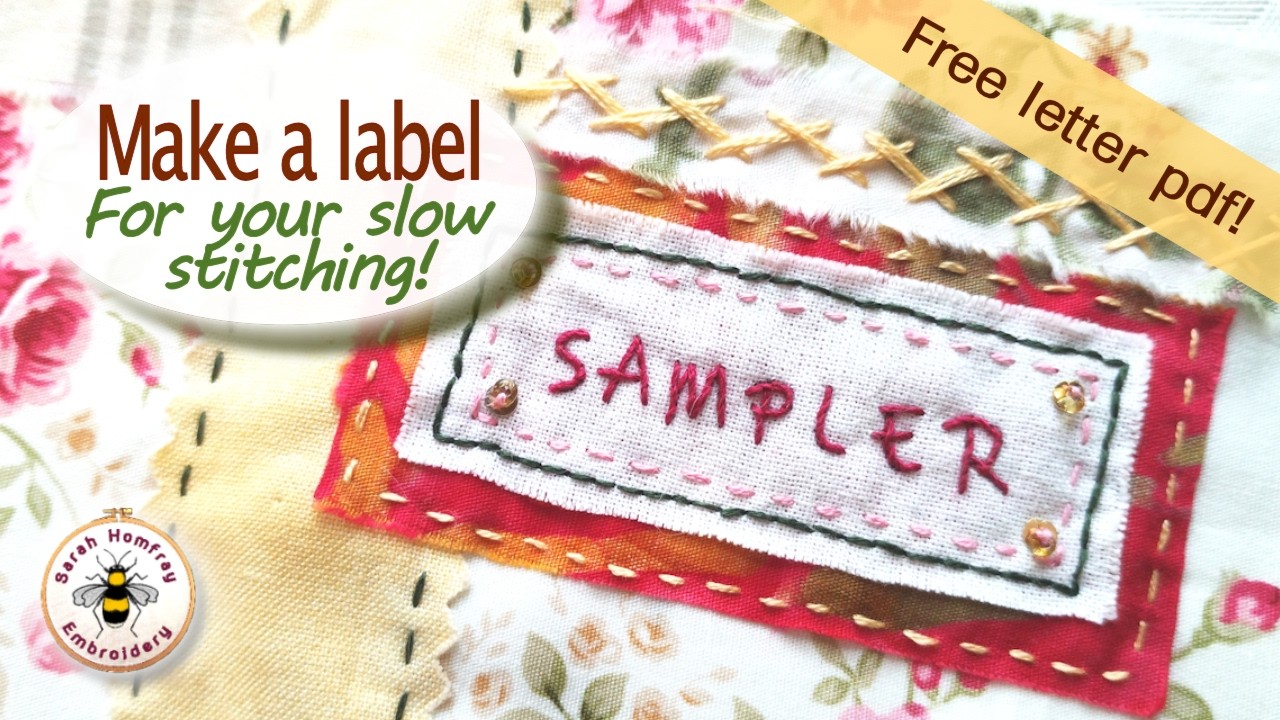 ハンドメイド☆オーダーページ【177】 Easy hand embroidered labels for your stitching projects + free