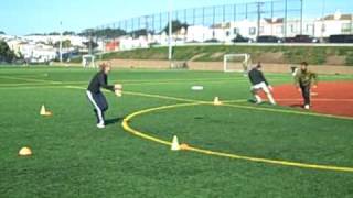 3 person throwing drill