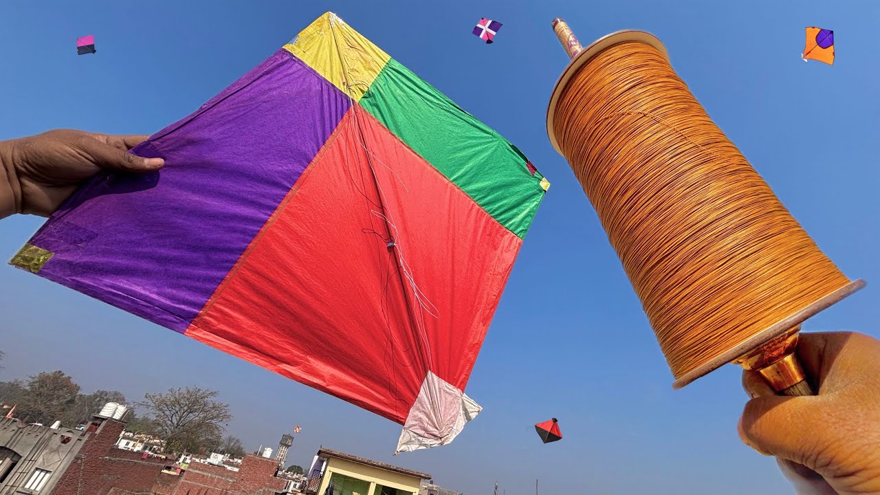 Flying Big Kites On Basant | Kite Cutting On Basant | Kite Fighting