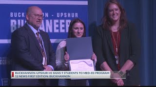Buckhannon-Upshur HS signs nine students to inaugural MedEd program