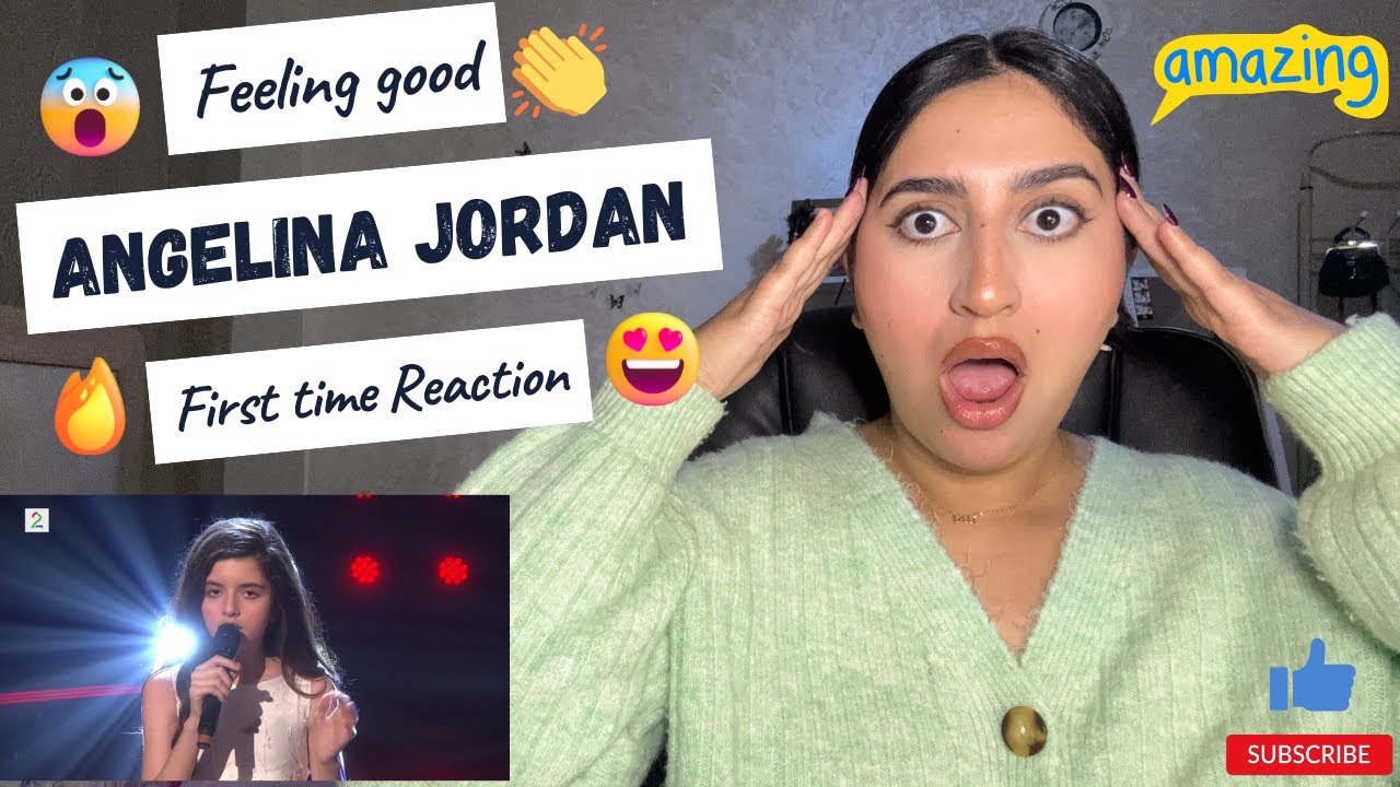 SHE DID IT AGAIN ! Angelina Jordan  - Feeling Good cover LIVE - First time REACTION/REVIEW