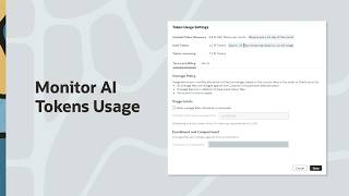 Monitor AI Tokens Usage in Oracle Analytics