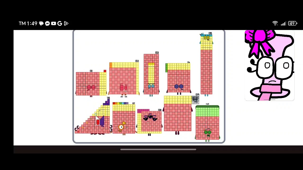 Numberblocks band retro 131-140 but Remake 