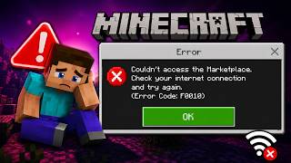 Fix Minecraft Marketplace Error Code F0010 | Couldn't Access the Marketplace