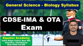 General Science - Biology Syllabus for CDSE Exam | General Knowledge Paper | Part-1 |