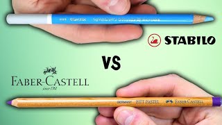 Stabilo Carbothello Pastel Pencils vs Faber Castell Pitt Pastel Pencils 