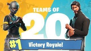 New Update - 20V20 Gamemode Gameplay - Fortnite Battle Royale