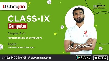 Mechanical Era Dark age | Fundamentals of computers | Computer | Class 9 | Sindh Board
