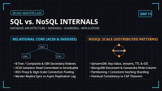 Day 11 : SQL vs. NoSQL Internals: Indexing, Sharding, Replication & ACID Isolation Tiers