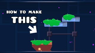 [TUTORIAL] How to make modern grass . Geometry Dash 2.2 tutorial . Grass deco.