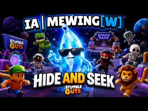 Jugando a HIDE AND SEEK en Stumble Guys! Organizado por @Trixen333