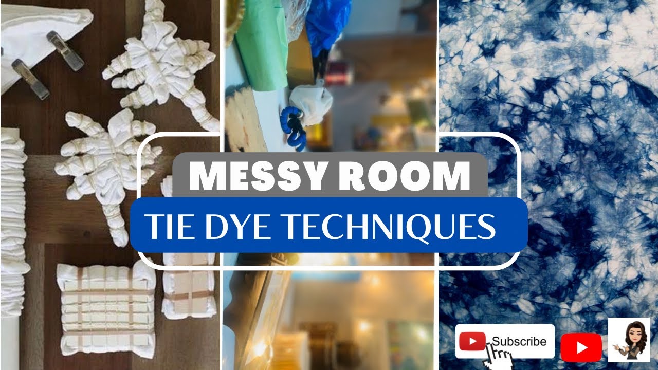 Clean with Me | 30+ Tie-dye techniques |My Messy Room | Art with Nimsworld
