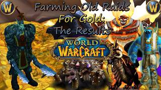 Complete Guide To Farming Old Raids For Gold In World Of Warcraft Vanilla - The Results!