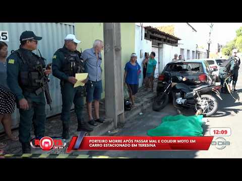Porteiro morre após passar mal e colidir moto em carro estacionado em Teresina 30 06 2026