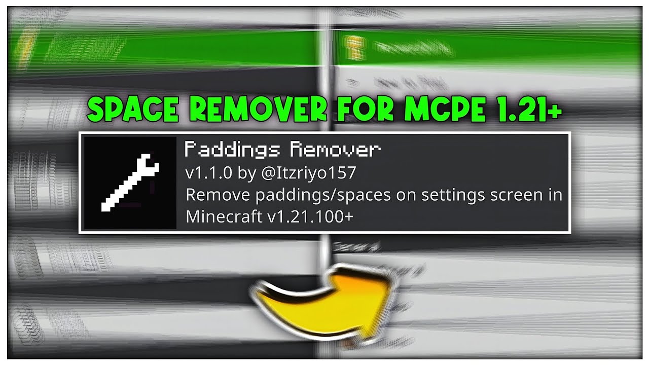Extra Space Remover for MCPE 1.21+ | Very Useful & 100% Working 🔧