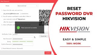 Hikvision Password Reset | Reset Password Hikvision DVR