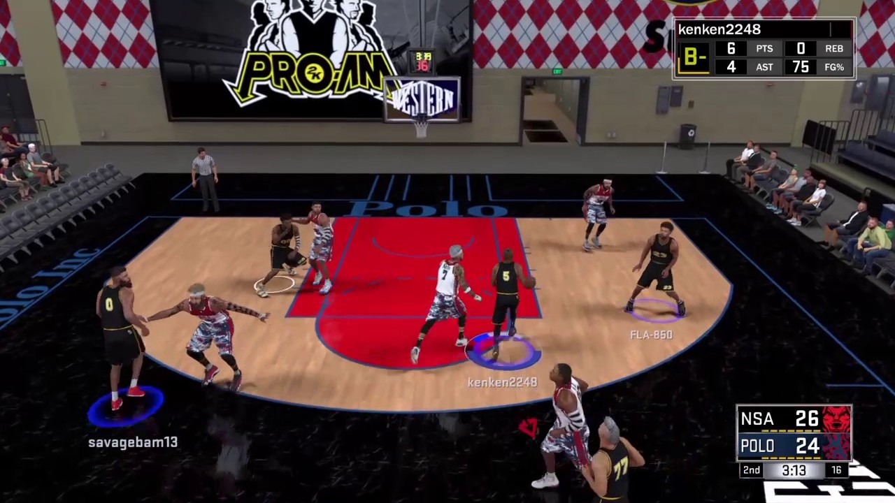 Jamal Reid cross & dunk!!!